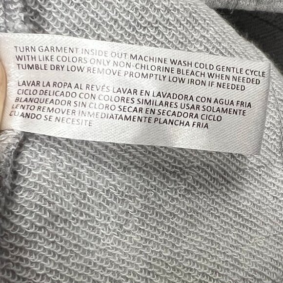 🤍 A Love Story Rhinestone Light Gray Long Sleeve Cropped Sweatshirt – Size XL - Picture 8 of 8